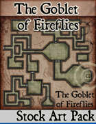 Elven Tower - Goblet of Fireflies | 25x25 Stock Battlemap