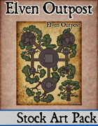 Elven Tower - Elven Outpost | Stock Battlemap