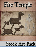 Elven Tower - Fire Temple | Stock Battlemap