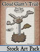 Elven Tower - Cloud Giant's Trial | 26x18 Stock Battlemap