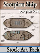 Scorpion Ship - Stock Art Map