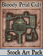 Elven Tower - Bloody Petal Cult | 24x24 Stock Battlemap