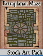 Elven Tower - Extraplanar Maze | 34x40 Stock Battlemap