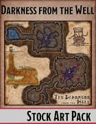 Elven Tower - Darkness from the Well | 30x30 Stock Battlemap