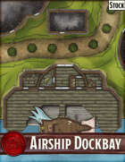 Elven Tower - Airship Dockbay | 29x30 Stock Battlemap