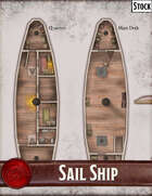 Elven Tower - Sail Ship | 33x23 Stock Battlemap