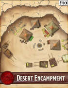 Elven Tower - Desert Encampment | 28x28 Stock Battlemap