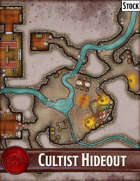 Elven Tower - Cultist Hideout | 30x21 Stock Battlemap