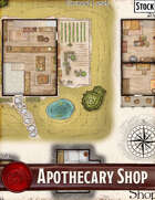 Elven Tower - Apothecary Shop | 20x19 Stock Battlemap