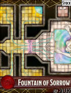 Elven Tower - Fountain of Sorrow (30x26) | Stock Battlemap