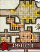 Elven Tower - Arena Ludus | 34x28 Stock Battlemap