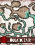 Elven Tower - Aquatic Lair | 29x30 Stock Battlemap