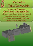 Vauban Fortress demilunes and tenailles