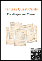 Fantasy Quest Cards - For Villages and Towns