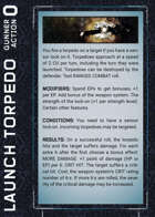 CORIOLIS Combat and Space Combat Action Cards