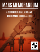 Mars Memorandum - Solitaire Strategic Game About Mars Colonization