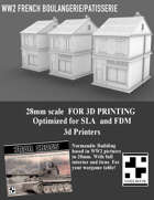 Full Detailed French Boulangerie 28mm scale