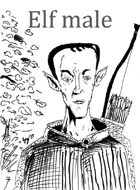 Elf male 2442x3314 stock art