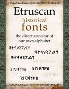 Etruscan historical fonts
