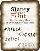 Dancing Men cipher font