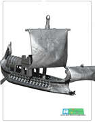 bireme roman / greek ship for 3d printing (STL)