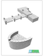 modular port with emplacement for 3d printing (STL File)