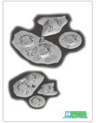 crater set ground and snow/desert (stl file)