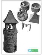 Belltower (modular) for 3d printing (STL File)