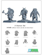 3x Dwarf minitures -STL files-
