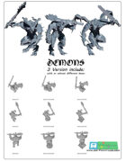 3x Demons -STL files-