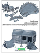 bandit camp scenery SET (STL Files)