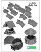 Celtic and Gallic fort SET (STL Files)