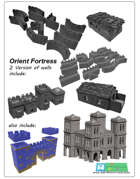 modular orient Fortress or Castle SET - OPENLOCK (STL File)