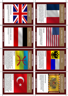 Colonialism to Revolution (Game Cards - Nation Set 1)