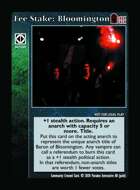 Fee Stake: Bloomington - Custom Card