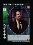 Don Matias Giovanni - Custom Card