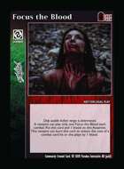 Focus The Blood - Custom Card