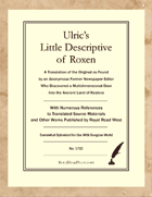 Ulric's Little Descriptive of Roxen – Somewhat Optimized for Dungeon World