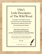 Ulric's Little Descriptive of The Wild Wood – Somewhat Optimized for Dungeon World