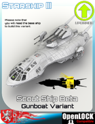 Scout Ship Beta Gunboat Variant