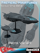 Tactical Miniatures Scout Ship Beta Patrol Variant