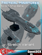 Tactical Miniatures Scout Ship Beta Stretch Variant