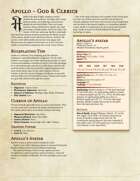 APOLLO DND 5e - God, Clergy & Avatar