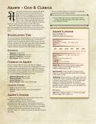 ARAWN DND 5e - God, Clergy & Avatar