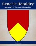 Generic Heraldry: Heater Per chevron gules and or