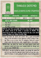 GQR Thraex Shield Block & Counter (replacement card)
