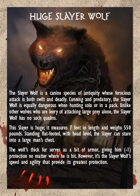 GQR Expansion: Barbarian vs. Dire Wolf