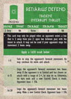 GQR Retiarius Trident Interrupt Thrust (replacement card)