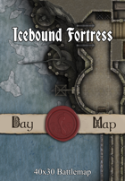 40x30 Battlemap - Icebound Fortress