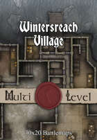 30x20 Multi-Level Battlemap - Wintersreach Village